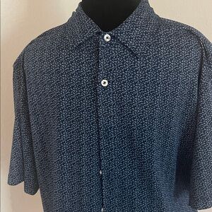 Rugby University XL Stretch Shirt in Navy Speckle